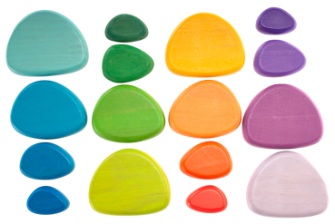 Preview: Regenbogen Flußsteine, 16-tlg.