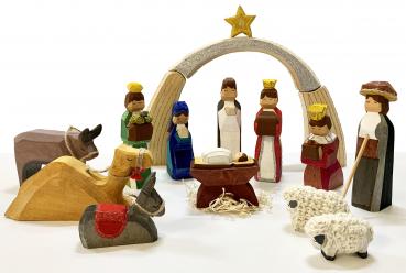 Große Weihnachtskrippe, 16-tlg.