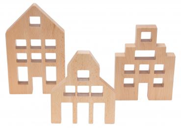 Buche Häuser, 3er Set