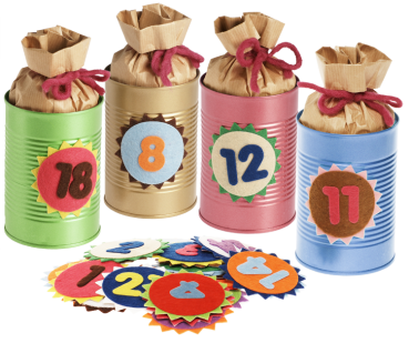 Preview: DIY-Filz-Set "Adventskalender", 72tlg