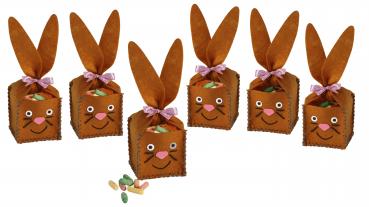 SUNNYSUE - DIY-Filzkörbchen "Langohr", 6er Set