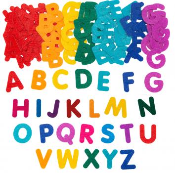 Filzbuchstaben Regenbogen