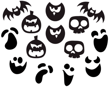 Preview: Stickerset "Halloween", 14er Set