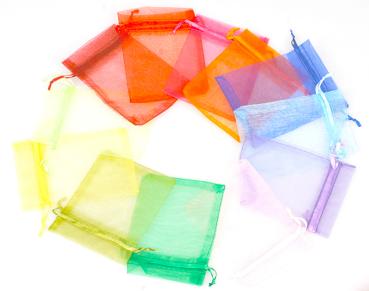 Preview: Organzasäckchen "Regenbogen", 12er Set