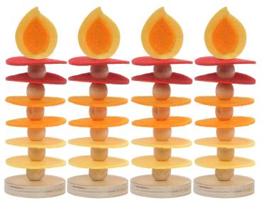Bastelset Filz-Kerze, 4er Set