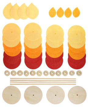 Preview: Bastelset Filzkerze, 4er Set (64-tlg.)