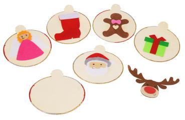 Preview: Filzbastelset Weihnachten 6er Set, 19-tlg.