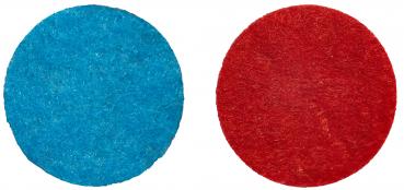 Preview: Filz Wendeplättchen rot/blau, 100-tlg.