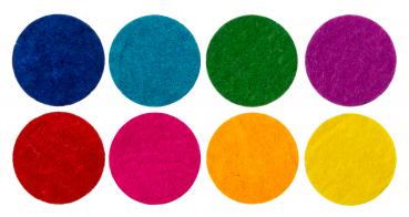 Preview: Filzaufkleber Regenbogen-Punkte, 304tlg.