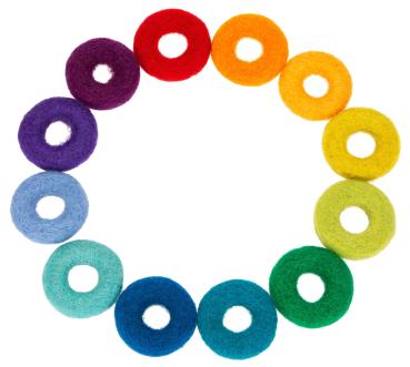 Filzdonuts, 12 Stück
