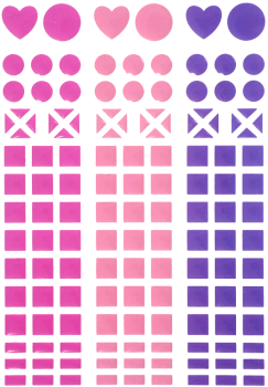 SUNNYSUE - Mosaik-Sticker "Pink", 138tlg.