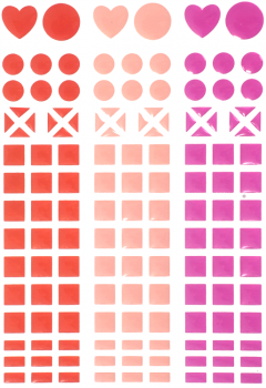 SUNNYSUE - Mosaik-Sticker "Rot", 138tlg.