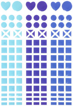 SUNNYSUE - Mosaik-Sticker "Blau", 138tlg.