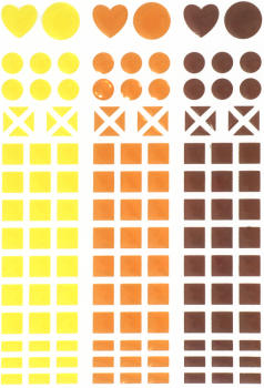 SUNNYSUE - Mosaik-Sticker "Gelb", 138tlg.