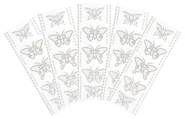 Preview: Glitzersticker "Schmetterlinge" (5 Schmetterlinge, 10 Bordüren)