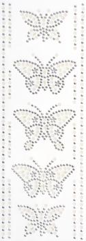 Preview: Glitzersticker "Schmetterlinge" (5 Schmetterlinge, 10 Bordüren)