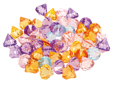 SUNNYSUE - Acryl-Diamanten bunt, 50 Stück