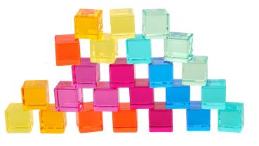 SUNNYSUE - Acrylwürfel Regenbogencryl