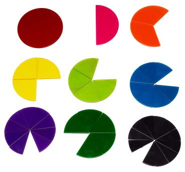 Acrylic fraction set, 51 pieces