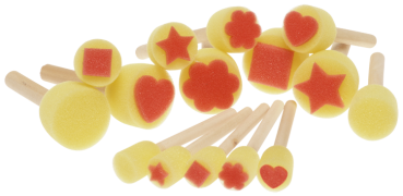SUNNYSUE - Schwammpinsel "Formen", 15tlg.