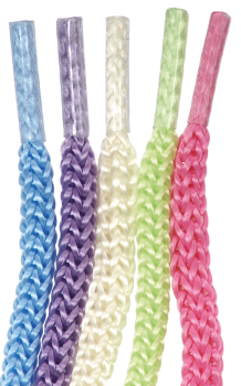 Preview: Fädelschnüre "Regenbogen 100 cm", 10tlg.