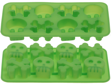 Preview: Silikonform Pirat für Eiswürfel, Kekse uvm.