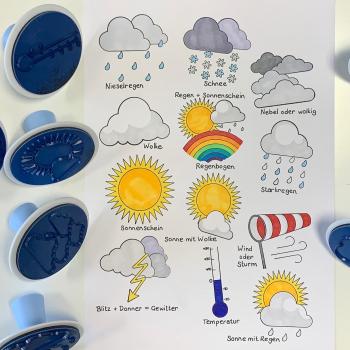SUNNYSUE - Riesenstempel "Wetter", 12tlg.