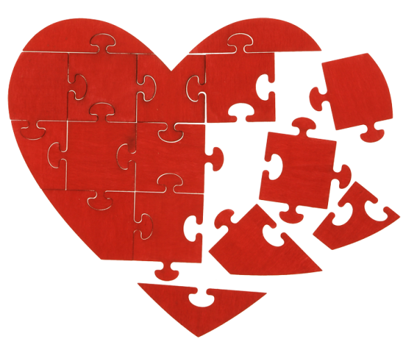 SUNNYSUE - DIY-Puzzle "Herz", 1Stck
