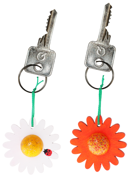 SUNNYSUE - Schlüsselanhänger "Blume", 2er Set
