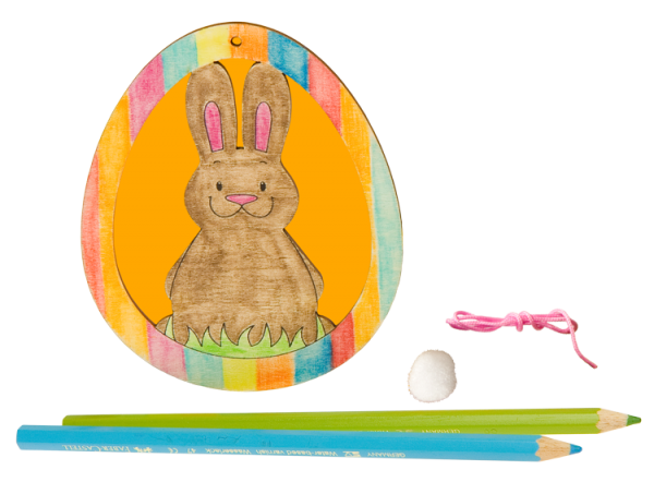 Holzanhänger "Hase Lopi", 4er Set
