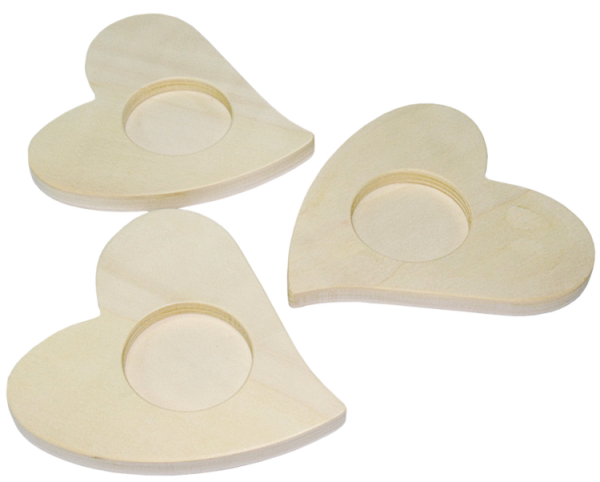 Teelichthalter "Herz", 3er Set