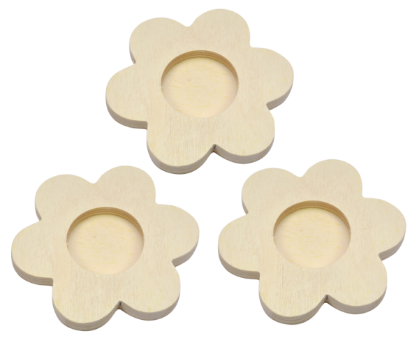 Teelichthalter "Blume", 3er Set