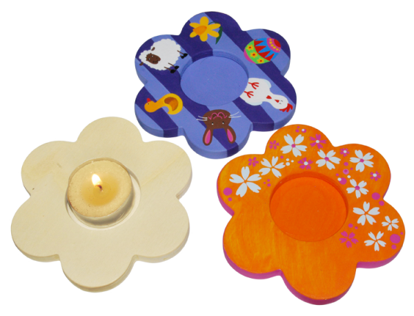 Teelichthalter "Blume", 3er Set
