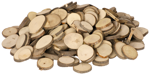 SUNNYSUE - Natural Wood Slices Small, 1000g