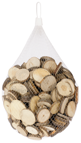 Natural Wood Slices Small round, 1000g