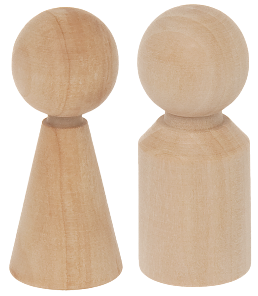 10er Set Holzfiguren