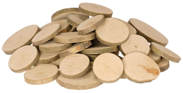 SUNNYSUE - Naturholzscheiben Rund, 1kg