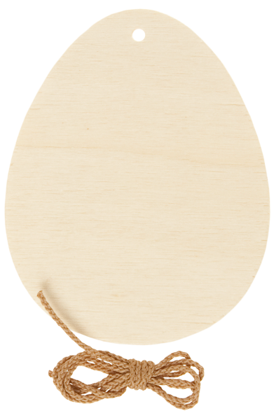 Holzanhänger "Osterei", 6er Set