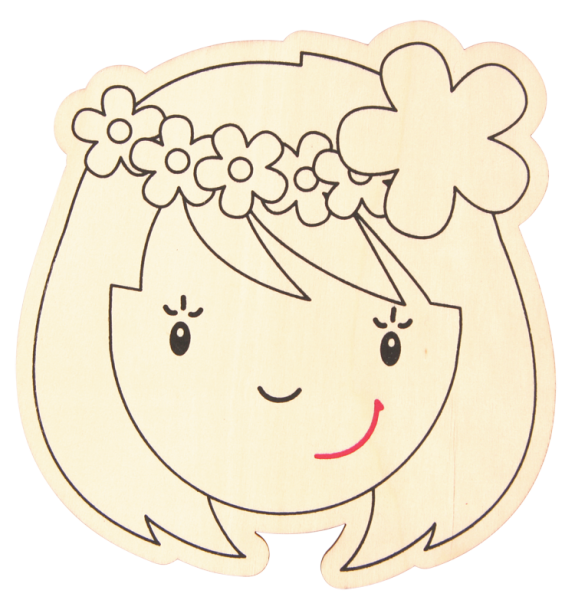 Kinderschilder Prinzessin, Indianerin und Blumenkind, 3er Set