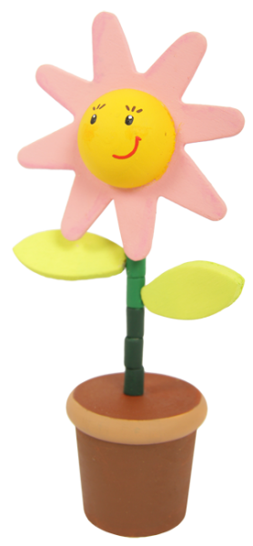 Drückfigur Wackelblume, 1Stck