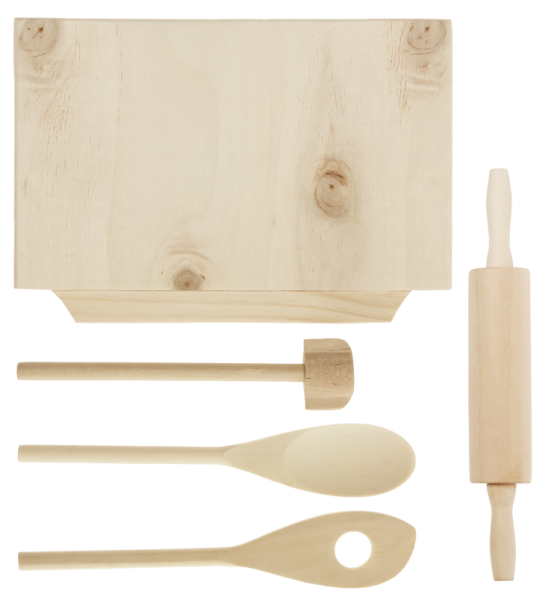 Kinder Backset aus Holz, 5tlg.
