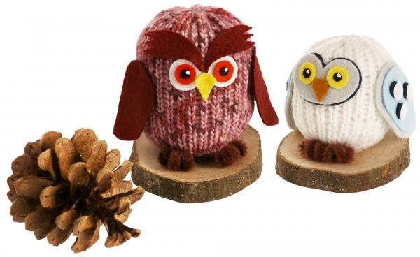 Strickring mit Holznadel, 1 Stück