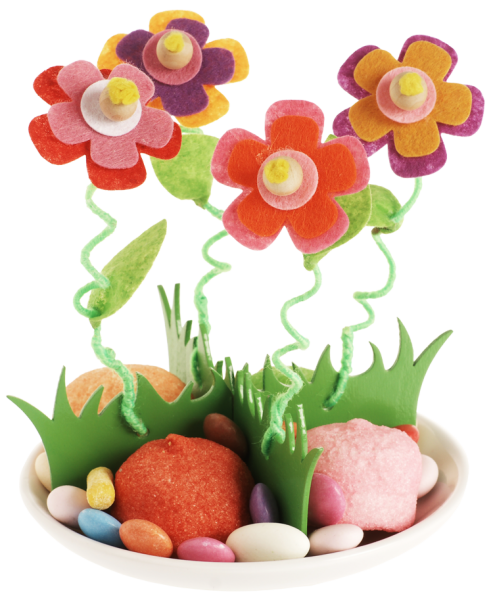 SUNNYSUE - Tellerteiler "Blumenwiese", 1 Bastelset