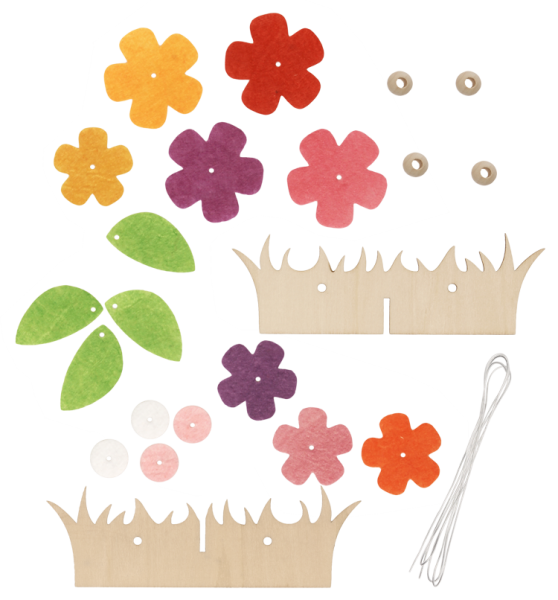 Tellerteiler "Blumenwiese", 1 Bastelset
