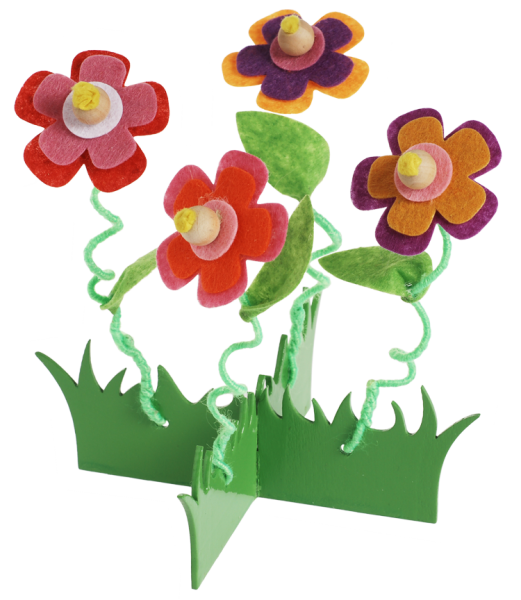 Tellerteiler "Blumenwiese", 1 Bastelset