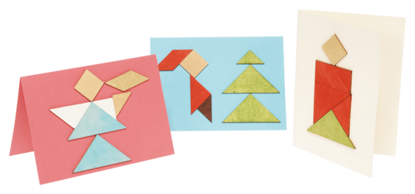Tangram Legespiel "Weihnachten", 63-teilig