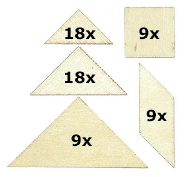Tangram Legespiel "Weihnachten", 63-teilig