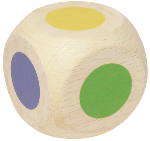 SUNNYSUE - Maxi Spielwürfel Farben, 5 cm