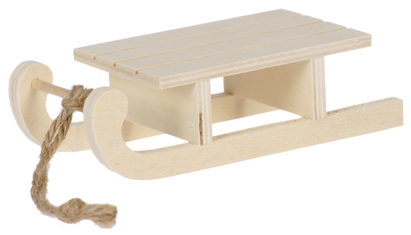 SUNNYSUE - Deko Holz-Schlitten, 1Stck