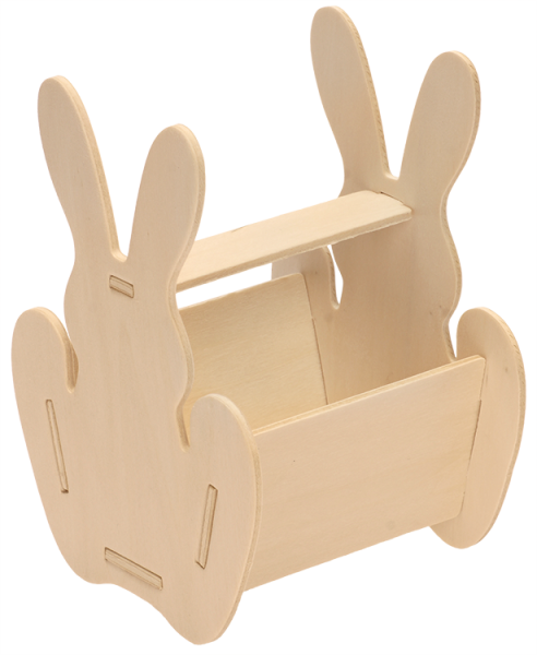 DIY "Bausatz Holz-Osterkörbchen", 6er Set